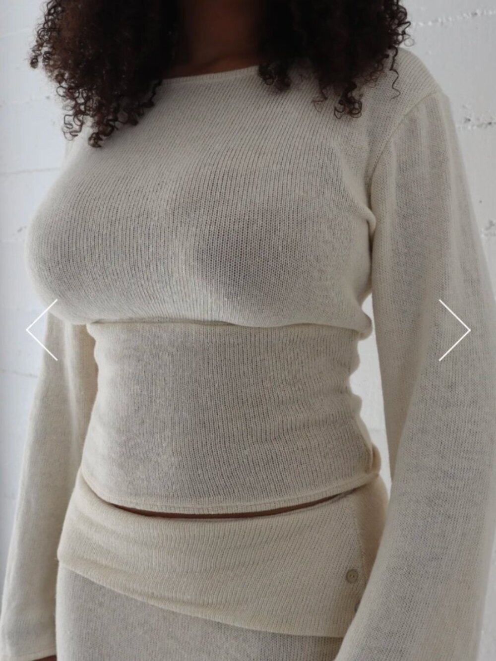Wendtt Estelle Long Sleeve (Ecru/Off-White, size M) - Picture 5 of 13